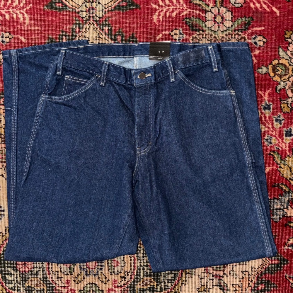 Dickies Carpenter Jeans Mens 34x30 Indigo Blue NEW Relaxed Fit LU200RNB Utility